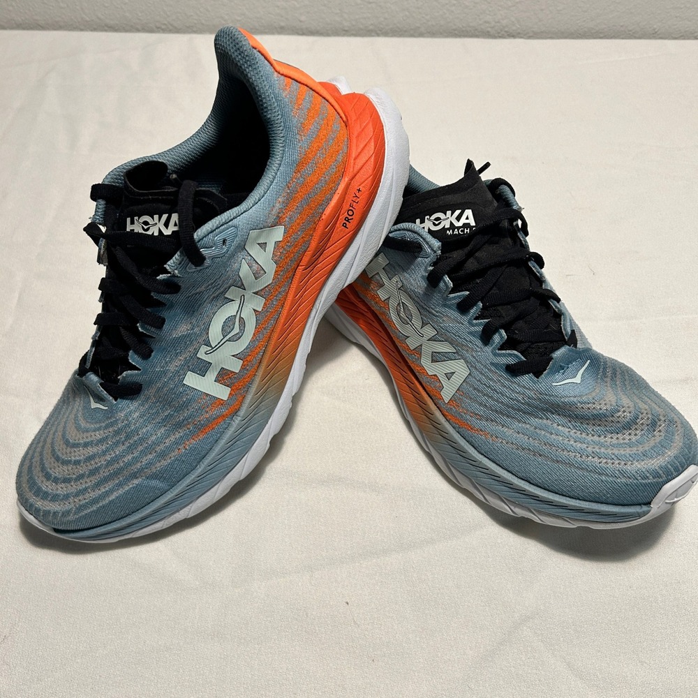 Hoka Mach 5 Mens 8 Running Shoes Mountain Spring Orange 1127893 MSPBL